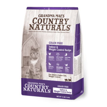 Country Naturals-無穀物體重控制去毛球室內貓配方(4LB)
