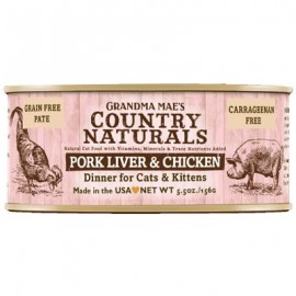 Country Naturals-無穀物豬肝雞肉醬煮配方 貓罐頭(5.5OZ)