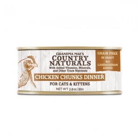 Country Naturals-走地雞角切肉塊配方 貓罐頭(2.8OZ)
